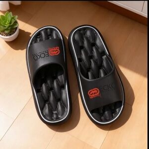 Ecko Unltd Black Slide Sandals